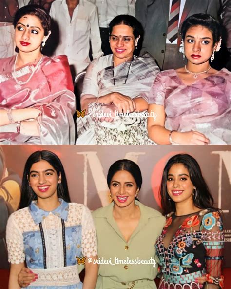 Sridevi: Mother and daughters: The Sequel: Sridevi with her mom and ...