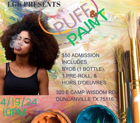 420 Puff & Paint Party | The Diamond Suite
