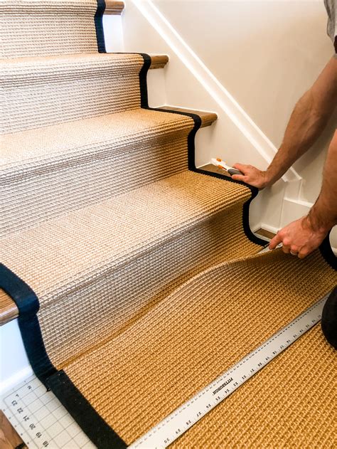 Installing Sisal Stair Runners — Love & Lilly | Sisal stair runner ...