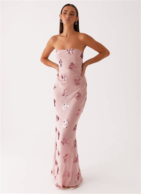 Sweet Escape Sequin Maxi Dress - Baby Pink – Peppermayo US