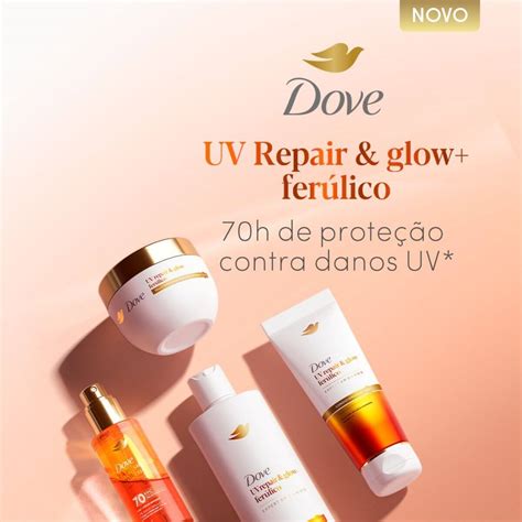 Shampoo Dove UV Repair & Glow + Ferúlico 600ml | Repara danos por raios UV