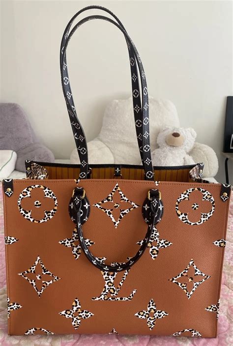 Louis Vuitton limited edition On-The-Go GM Giant Jungle Black Brown | eBay