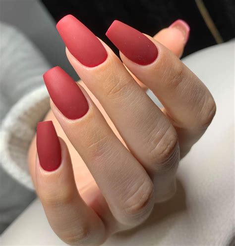 Matte Red Nails 15 Ideas: Timeless Elegance for Your Manicure - women ...