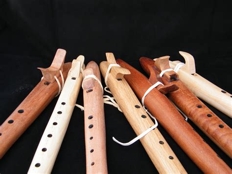 Handmade Native American Style Wooden Flutes