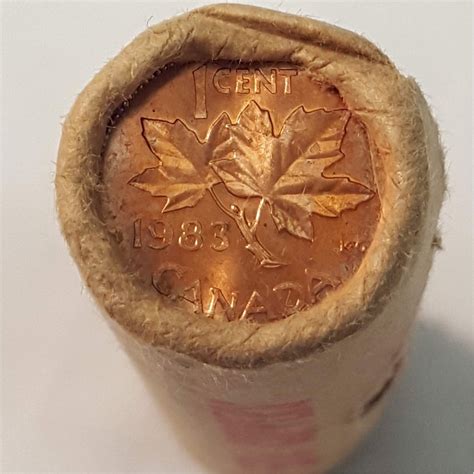 1983 Canada 1-cent Original Roll of 50pcs – Colonial Acres Coins