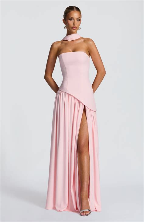 Buy Maliyah Maxi Dress - Blush | Pink Maxi Dress by Babyboo Fashion