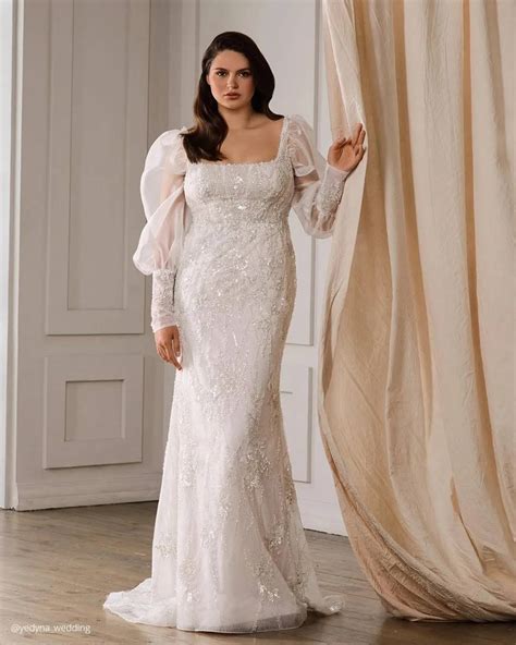 21 Plus Size Wedding Dresses With Sleeves [ Guide] – Bridewhimsy