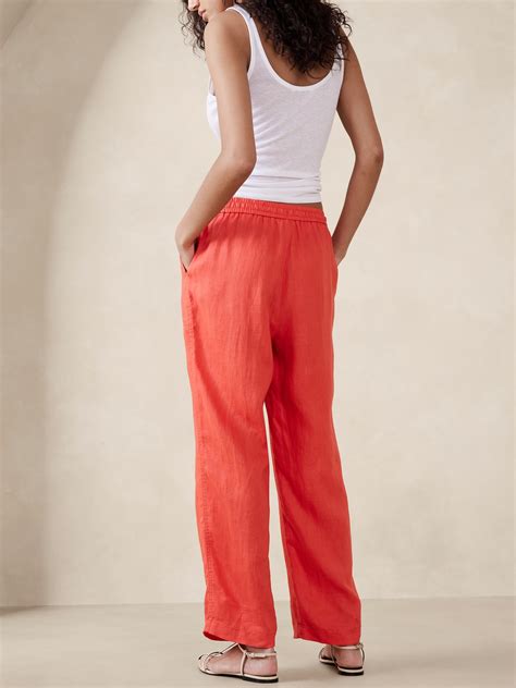 Linen Pull-On Pant | Banana Republic