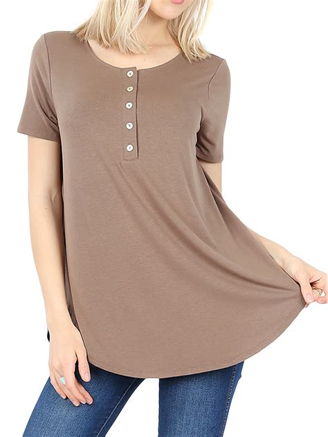 Womens Plus Henley at Carly Decosta blog