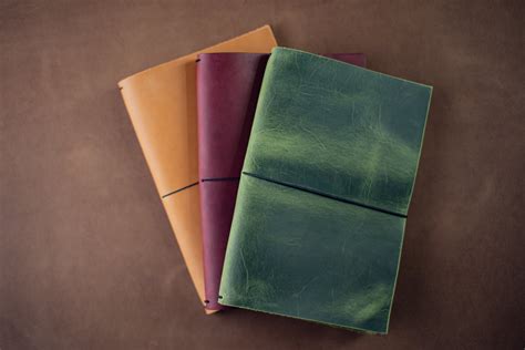 A5 Journal Cover, A5 Refillable Leather Journal Cover, Planner Cover, Handmade Leather Notebook ...