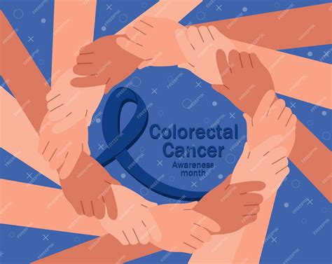 Premium Vector | March is colorectal cancer awareness month