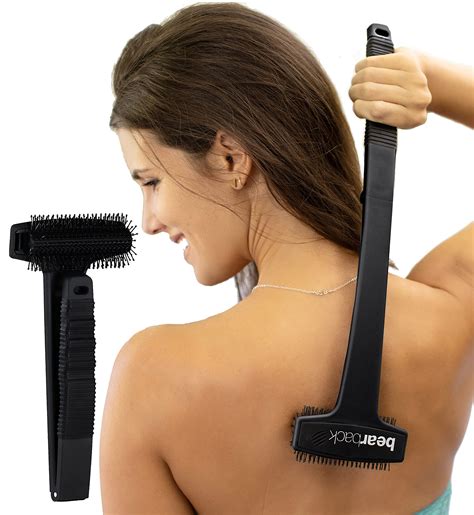 Bearback Back Scratcher - Premium Extendable Folding Exfoliating Brush ...