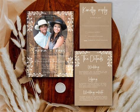 Rustic Wedding Invitations