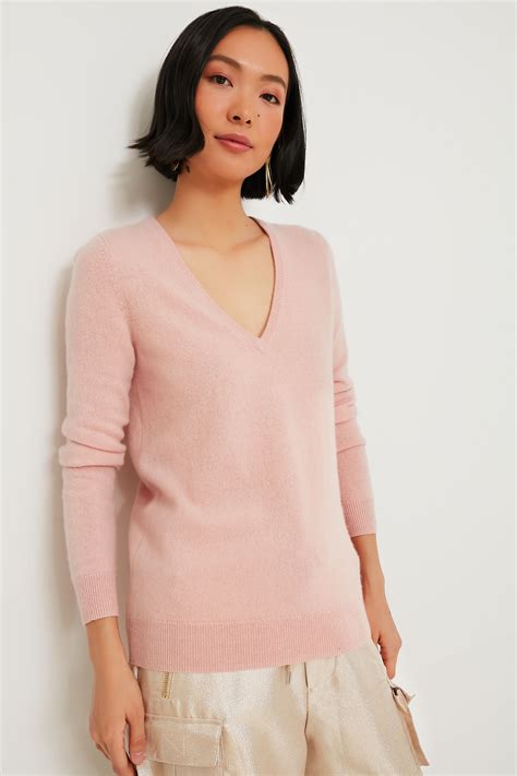 Soft Pink Cashmere V-Neck Sweater | Tuckernuck | Vneck sweater ...