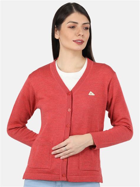 Buy Monte Carlo Women Red Cardigan - Sweaters for Women 19304674 | Myntra