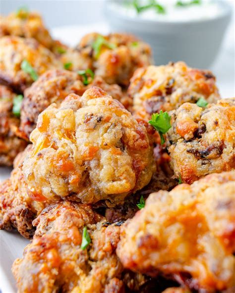 Crispy Hashbrown Sausage Bites | Recipe | Sausage balls recipe ...