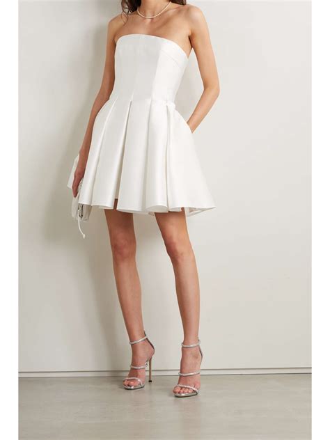 Strapless White Mini Dress