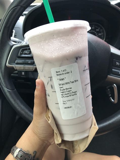 A new sbux FAVE. Tastes like taro milk boba tea without the tapioca and ...