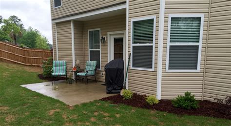 Starting point-plain concrete slab, small covering over back door | Patio, Outdoor decor ...