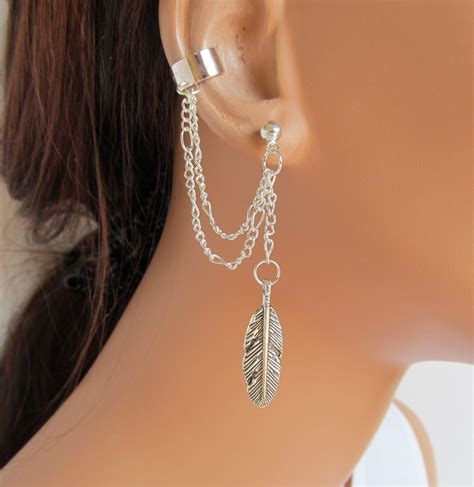 Feather Ear Cuff at Travis Day blog