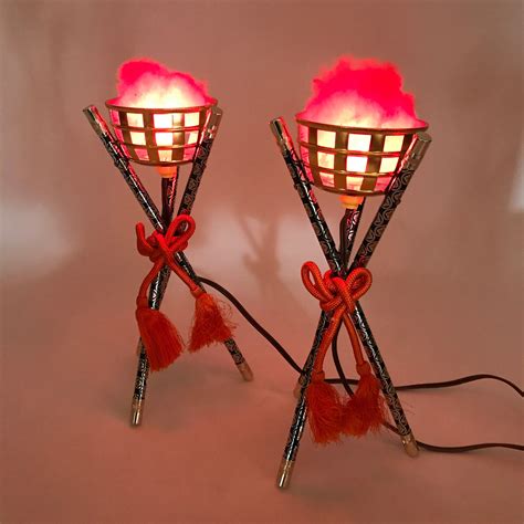 Japanese Boys' Day Display Kagaribi Lantern Pair Electric Bonfire Braz ...