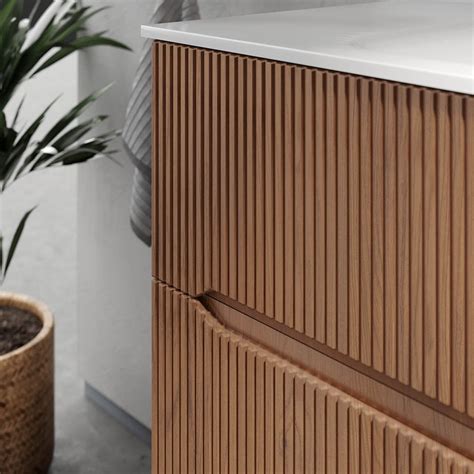 Gecheer Armadietto Bagno Rovere Marrone 60x33x60cm Legno Ingegnerizzato - 6