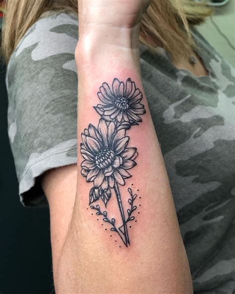 Aster flower tattoo designs photos