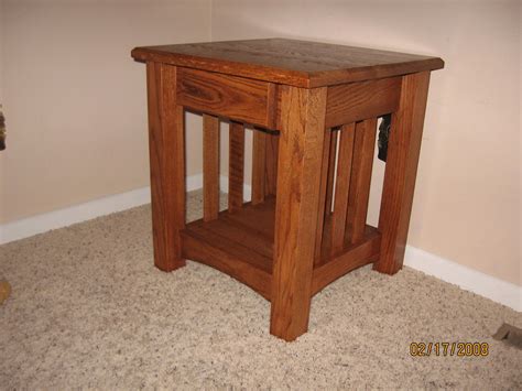 Mission Oak End Table at Skye Aragon blog