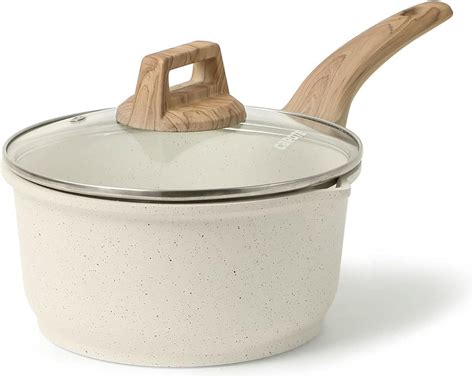CAROTE 1.8Qt Sauce Pan Sets with Lid Cooking Pots Nonstick Saucepans ...