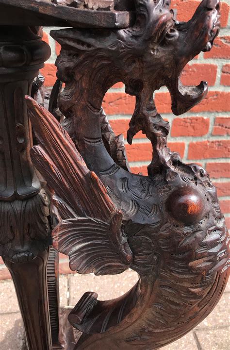 Impressive and all Hand-Carved Griffin Sculptures in a Gothic Style ...