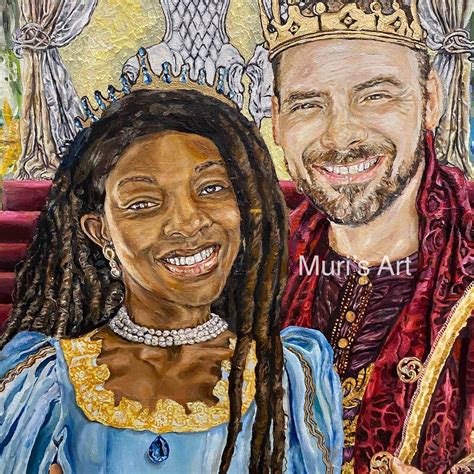 A painting of an interracial Reddit couple I did : r/interracialdating