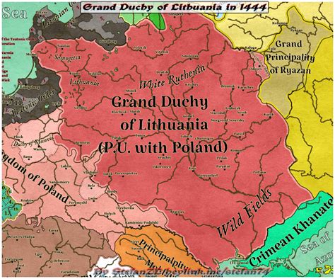 Grand Duchy of Lithuania in 1444 - Maps on the Web