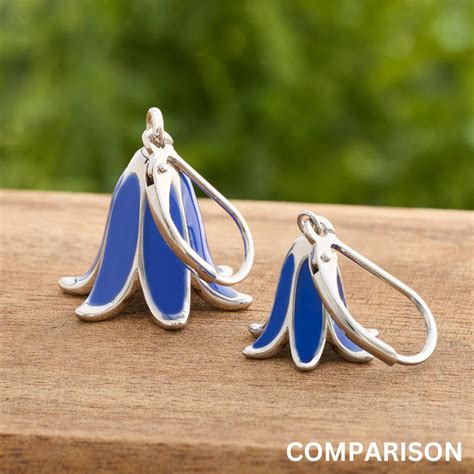 Leverback Bluebell Flower Earrings - Chadds Ford Jewelry