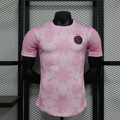 23 24 Algeira Pink T-Shirt Slim Fit Football Soccer Jersey Player ...