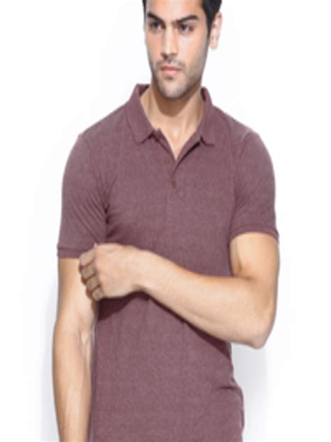 Buy HIGHLANDER Men Burgundy Polo T Shirt - Tshirts for Men 754573 | Myntra
