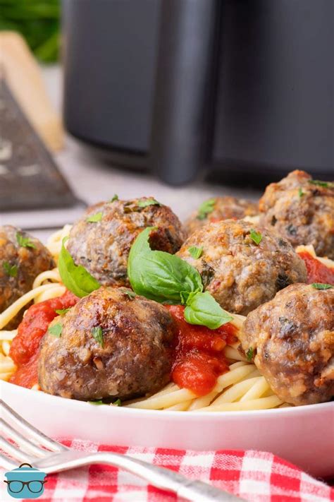 Air Fryer Meatballs - The Country Cook