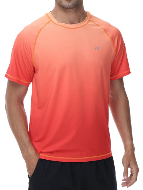 Weilanxin Swim Shirts Men Short Sleeve Quick Dry UPF50+ Sun Protection ...