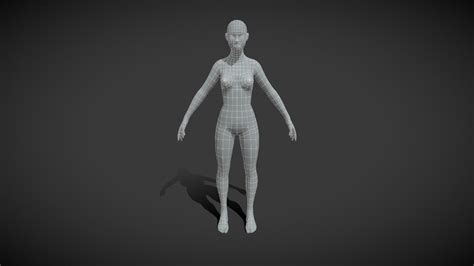 Female Body Base Mesh 3D Model - Buy Royalty Free 3D model by 3DDisco ...