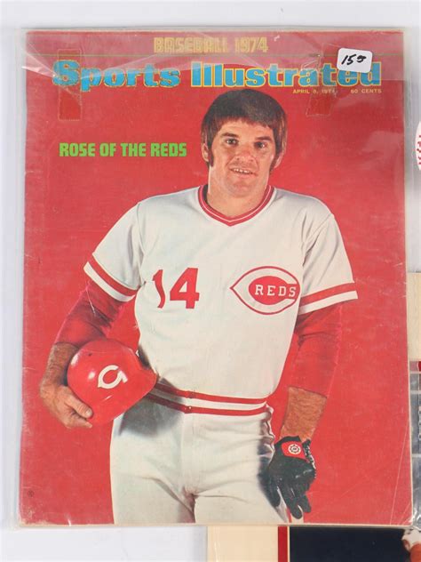 Pete Rose Signed Baseball with Magazines and Hit #4192 Matted Print | EBTH