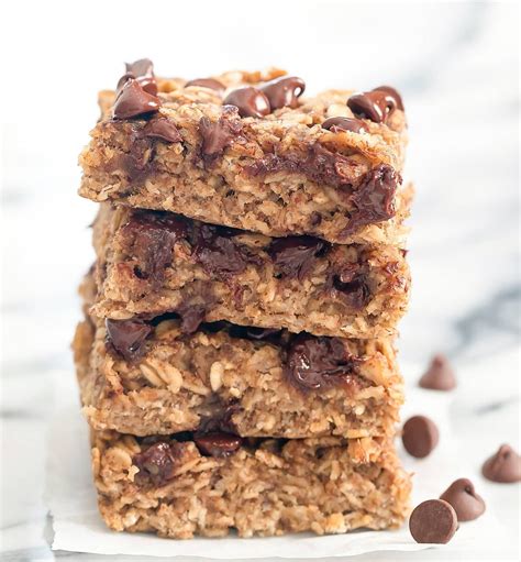 4 Ingredient Healthy Oatmeal Breakfast Bars (Flourless, Eggless ...