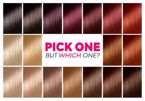 Nice And Easy Hair Color Chart - Infographic Chart Design
