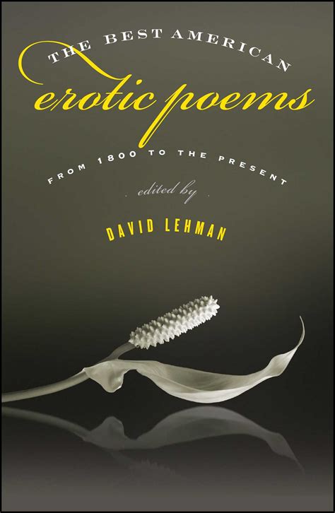 The Best American Erotic Poems | Book by David Lehman | Official ...