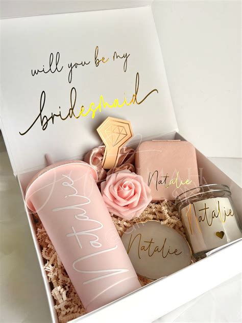 Bridesmaid Proposal Filled Giftbox, Personalised Bridesmaid Proposal ...