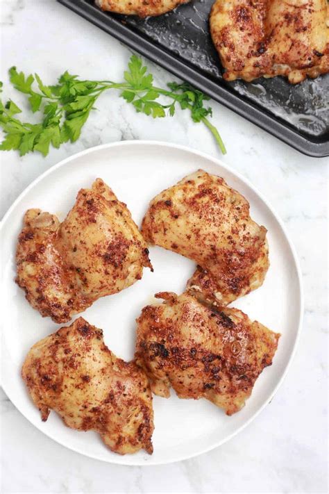 Oven Baked Boneless Chicken Thighs Recipe - Recipe Vibes