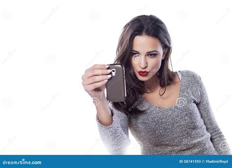 Duck face selfie stock image. Image of isolated, overdo - 58741593