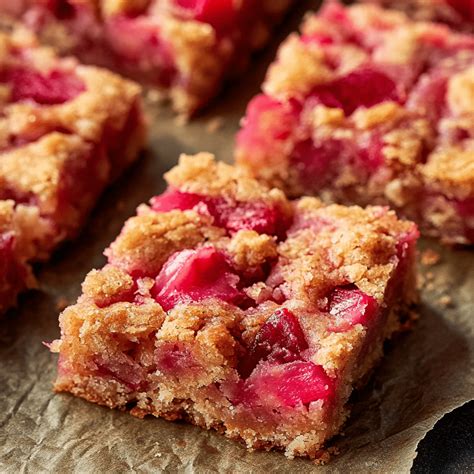 Easy Rhubarb Dream Bars to Satisfy Cravings