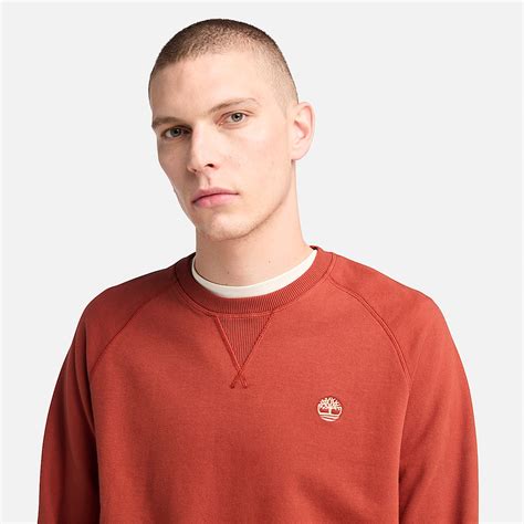 Exeter River Loopback Crewneck Sweatshirt for Men in Red