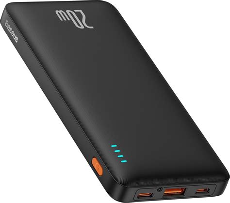 Amazon.com: Baseus Portable Charger, 20W PD QC Power Bank Fast Charging ...