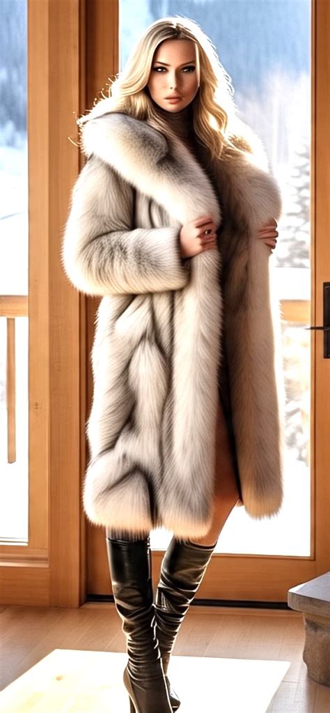 Blue Fox 7/8 Coat 5677 - MARC KAUFMAN FURS