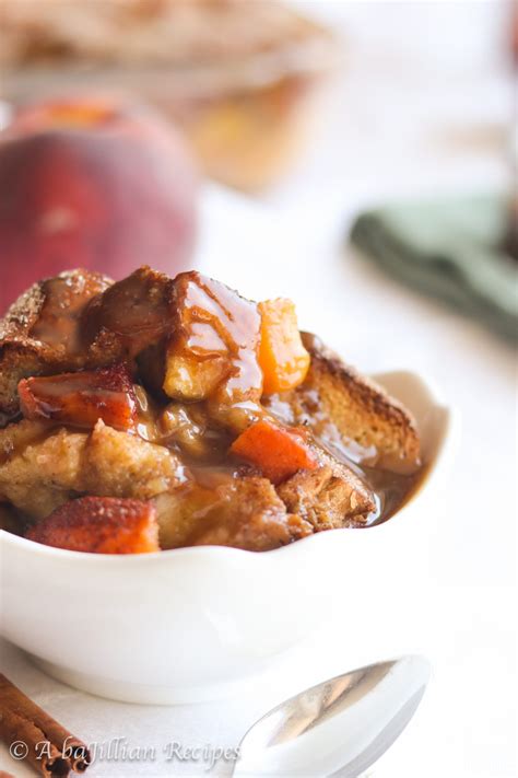 Peach Bread Pudding